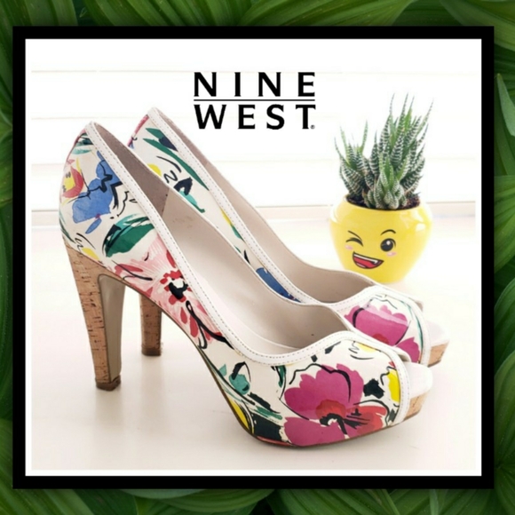 Nine West Shoes - ❤️‍🔥CLEARANCE❤️‍🔥 NINE WEST Patent Leather Floral Pumps